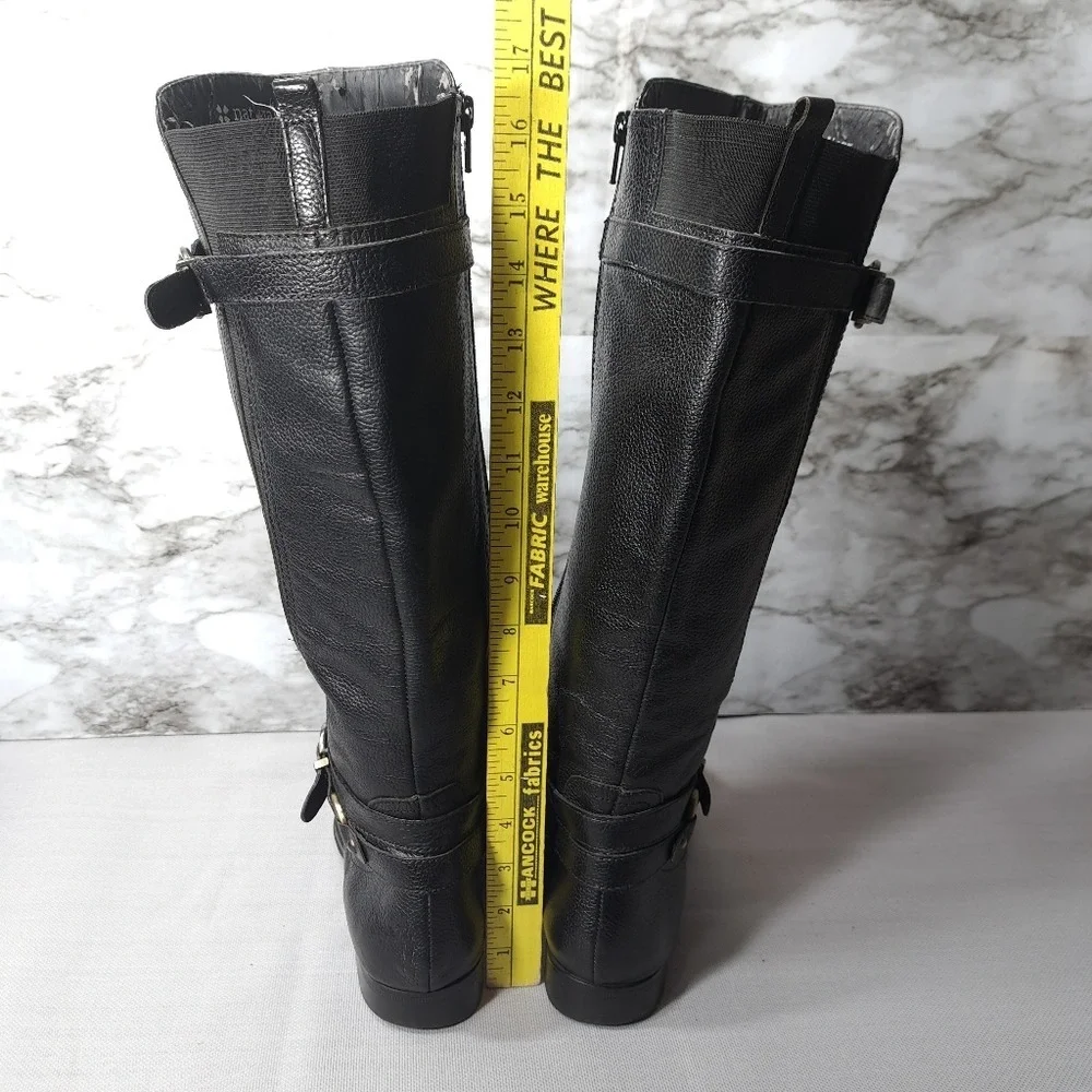 Naturalizer‎ Juletta Women's Leather Boots Black Size 9.5 M Pebbled